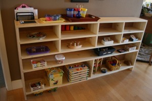 Montessori shelves